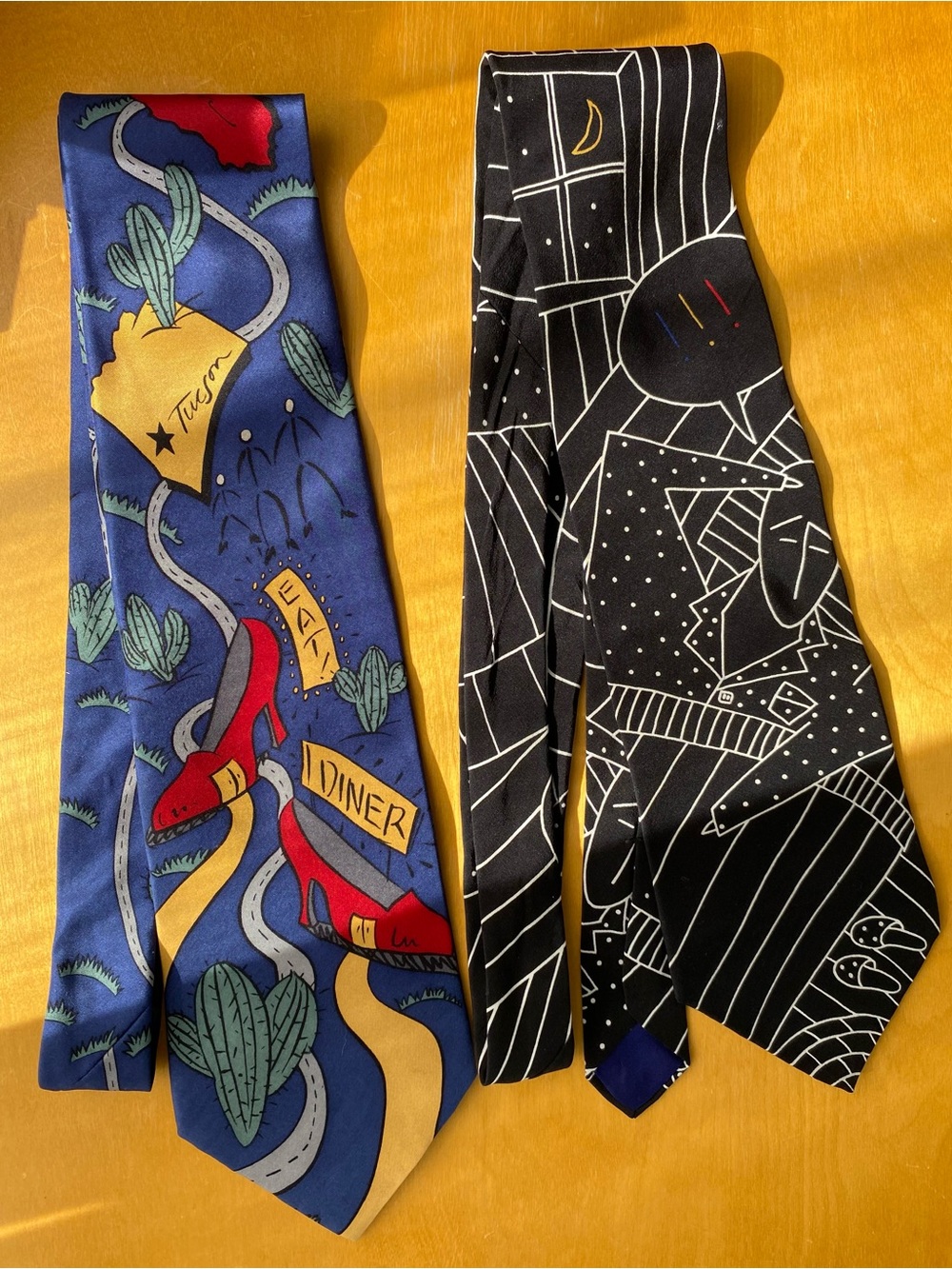 THE BEATLES Vintage 1991 Ties - Lot of Songs, Get Back & I Call Your Name